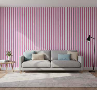 Living room wallpaper striped tabletop - TenStickers