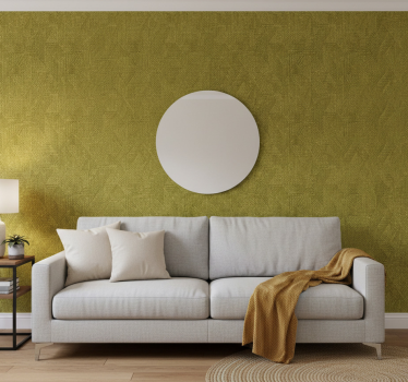 Living room wallpaper textured green surface - TenStickers