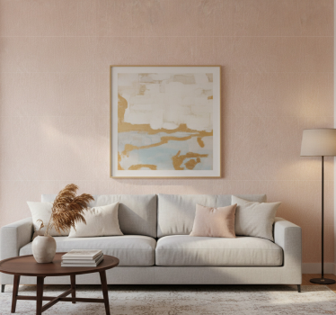 Living room wallpaper textured neutral surface - TenStickers