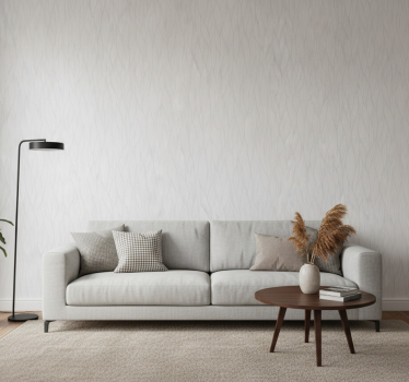 Living room wallpaper with wavy lines design - TenStickers