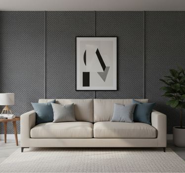 Living room wallpaper woven texture design - TenStickers