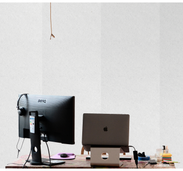 Minimalist Workspace brick Wallpaper - TenStickers