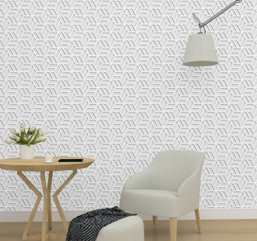 Modern printed shadow  contemporary wallpaper - TenStickers