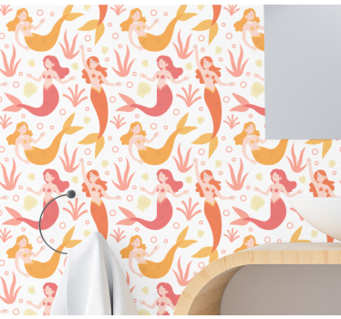 Mythical Sea Dancers butterfly wallpaper - TenStickers