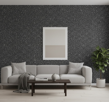 Dark grey stone wallpaper - TenStickers
