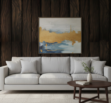 Wood effect wallpaper dark sheet design - TenStickers