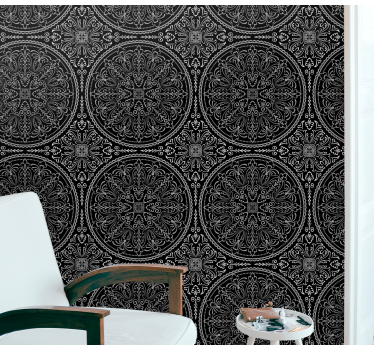 Ornate Baroque barok wallpaper - TenStickers