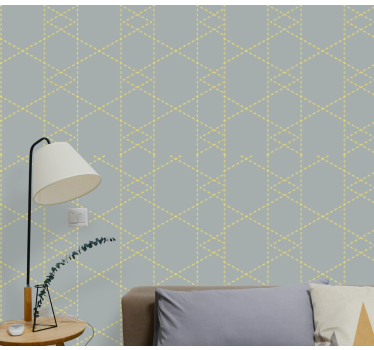 Pantone origami triangles Geometric wallpaper - TenStickers