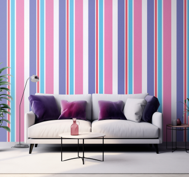 Purple and pink Vertical Wallpaper - TenStickers