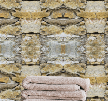 Realistic image stone wallpaper - TenStickers