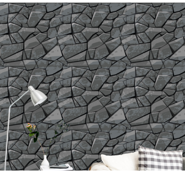 Stone Mosaic Artwork stone wallpaper - TenStickers