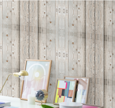 Rustic Plank Simulation wood effect  wallpaper - TenStickers