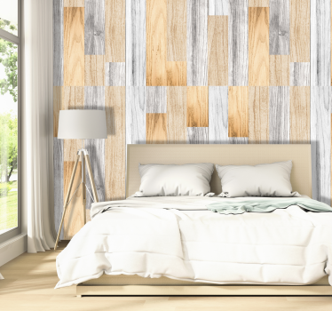 Rustic Planked Wood Effect - TenStickers