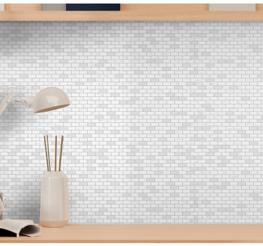 Simplified brick wallpaper - TenStickers