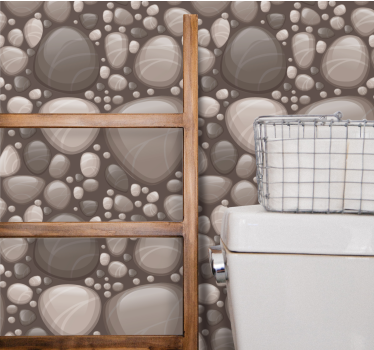 Smooth Pebble Arrangement stone wallpaper - TenStickers