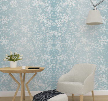 Snowfall Lounge Wallpaper - TenStickers