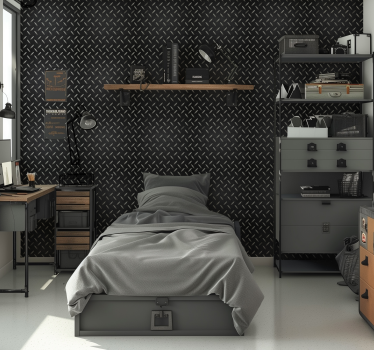 steel pattern  Teens wallpaper - TenStickers