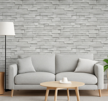 Stone wallpaper grey slate ledge stone - TenStickers