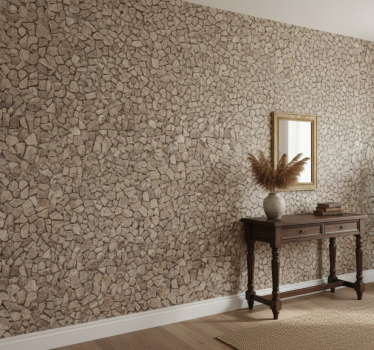 Stone wallpaper rustic style 3d stone design - TenStickers