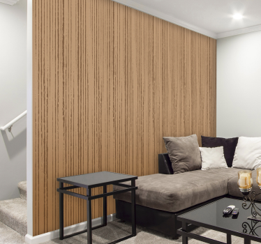Straight Wooden Grain wood effect  wallpaper - TenStickers