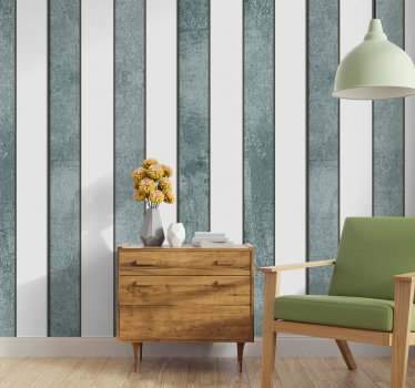 Concrete Texture Striped Wallpaper - TenStickers