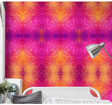 Teenage bedroom wallpaper abstract warmth - TenStickers
