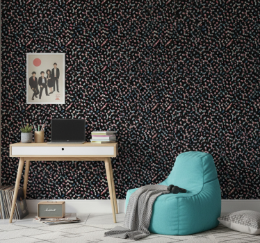 Teenage bedroom wallpaper colorful dot pattern - TenStickers