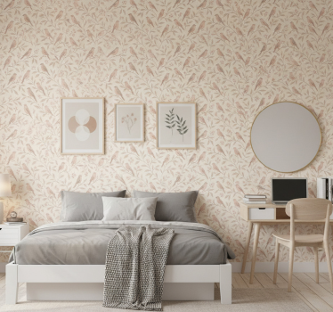 Teenage bedroom wallpaper vintage bird trail - TenStickers