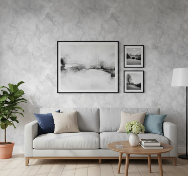 Stone wallpaper with grey effect pattern - TenStickers
