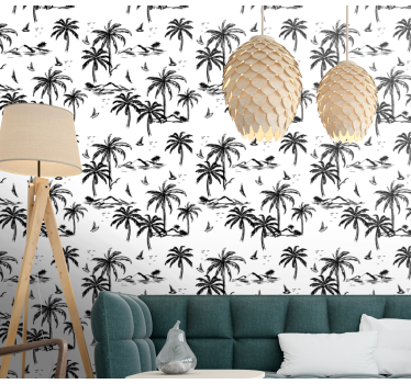 Tropical Island Scenery jungle wallpaper - TenStickers
