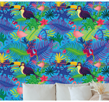 Tropical Rainforest jungle wallpaper - TenStickers