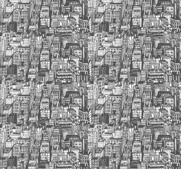 Urban Sketch city wallpaper - TenStickers