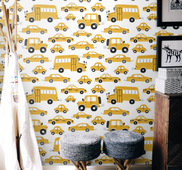 Urban Transit Pattern city wallpaper - TenStickers
