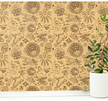 Classic Adventure Illustrations vintage wallpaper - TenStickers