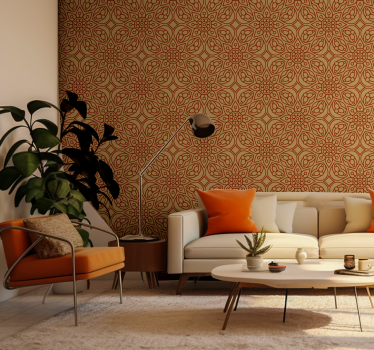 Vintage mandala elements Floral Wallpaper - TenStickers
