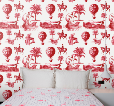 Vintage wallpaper vintage travel landscapes - TenStickers