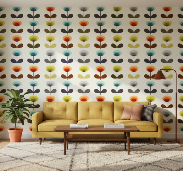 Vintage wallpaper from the 70s - TenStickers