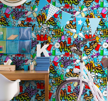Watchful eyes Bedroom Wallpaper - TenStickers