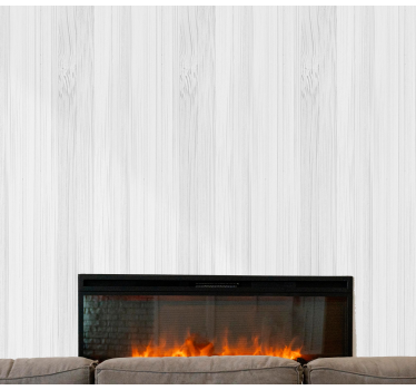 White wooden style Wood wallpaper - TenStickers